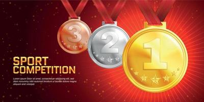 Sport Competition Realistic Poster vector