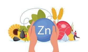composición de alimentos de zinc