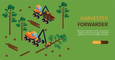 Isometric Sawmill Concept vector