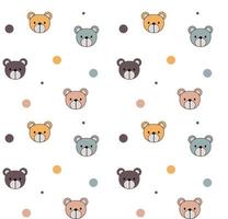Background seamless patterns with cute pastel doodle vector