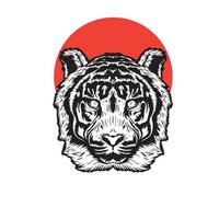 tiger head vector, tiger icon vector