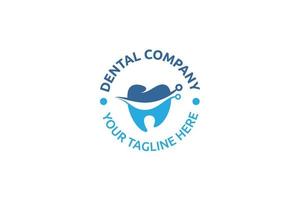 logotipo de tecnología dental para cualquier negocio, especialmente para atención dental, tecnología, laboratorio, consultorio dental, etc. vector