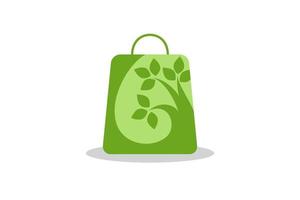 organic bag logo for any business especially for retail, organic store, wholesale, groceries, organic shop, etc. vector