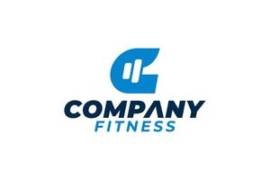 letter G fitness logo for any business especially for fitness, gym, bodybuilding, sport club, etc. vector