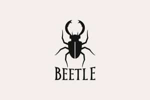 a simple beetle logo for any business vector