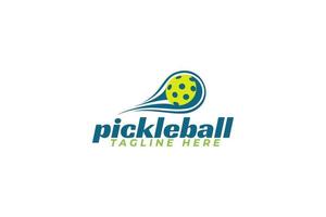 logotipo de pickleball para cualquier negocio, especialmente para club deportivo, equipo, asociación, comunidad, etc. vector