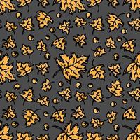 Autumn background. Seamless autumn leaves pattern. autumn maple leaves vector