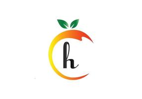 Letter H Monogram design Abstract Isolated food vector template