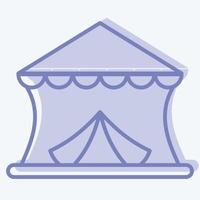 Icon Circus. suitable for education symbol. two tone style. simple design editable. design template vector. simple illustration vector