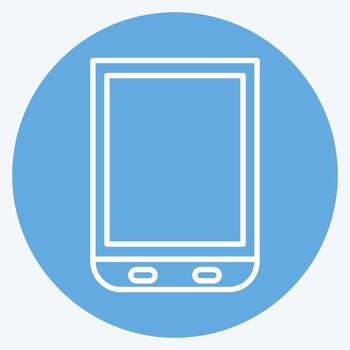 escáner de iconos adecuado para el símbolo de los componentes de la computadora. estilo de ojos azules. diseño simple editable. vector de plantilla de diseño. ilustración sencilla