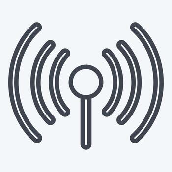 Icon WIFI. suitable for City Park symbol. line style. simple design editable. design template vector. simple illustration vector