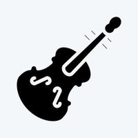 Icon Violin. suitable for education symbol. glyph style. simple design editable. design template vector. simple illustration vector