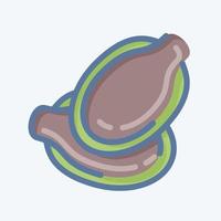 icono de semillas de calabaza. adecuado para el símbolo de las nueces. estilo garabato. diseño simple editable. vector de plantilla de diseño. ilustración sencilla