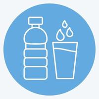 Icon Water. suitable for City Park symbol. blue eyes style. simple design editable. design template vector. simple illustration vector