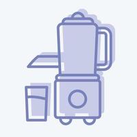 Icon Juicer. suitable for Kitchen Appliances symbol. two tone style. simple design editable. design template vector. simple illustration vector