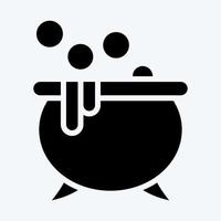 Icon Potion. suitable for Halloween symbol. glyph style. simple design editable. design template vector. simple illustration vector