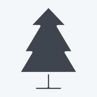 Icon Pine. suitable for City Park symbol. glyph style. simple design editable. design template vector. simple illustration vector