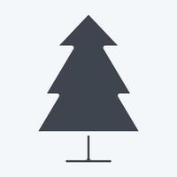 Icon Pine. suitable for City Park symbol. glyph style. simple design editable. design template vector. simple illustration vector