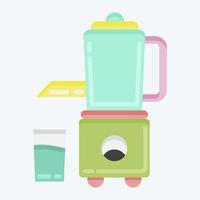 Icon Juicer. suitable for Kitchen Appliances symbol. flat style. simple design editable. design template vector. simple illustration vector