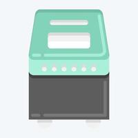 Icon Bread Maker. suitable for Kitchen Appliances symbol. flat style. simple design editable. design template vector. simple illustration vector