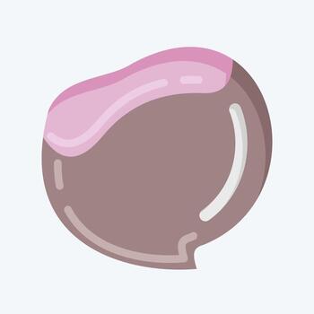 Icon Chestnut. suitable for Nuts symbol. flat style. simple design editable. design template vector. simple illustration vector