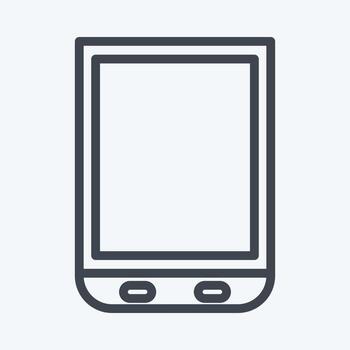 Icon Scanner. suitable for Computer Components symbol. line style. simple design editable. design template vector. simple illustration vector