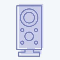 Subwoofer de icono. adecuado para el símbolo de los componentes de la computadora. estilo de dos tonos. diseño simple editable. vector de plantilla de diseño. ilustración sencilla