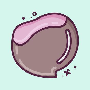 Icon Chestnut. suitable for Nuts symbol. MBE style. simple design editable. design template vector. simple illustration vector