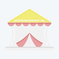 Icon Circus. suitable for education symbol. flat style. simple design editable. design template vector. simple illustration vector