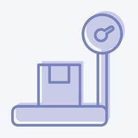 Icon Platform Scale. suitable for education symbol. two tone style. simple design editable. design template vector. simple illustration vector