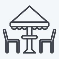 Icon Tent. suitable for City Park symbol. line style. simple design editable. design template vector. simple illustration vector