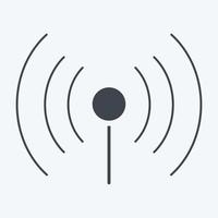 Icon WIFI. suitable for City Park symbol. glyph style. simple design editable. design template vector. simple illustration vector