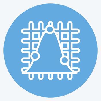 Icon Statistical Analysis. suitable for education symbol. blue eyes style. simple design editable. design template vector. simple illustration vector