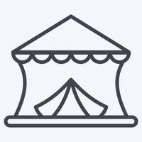Icon Circus. suitable for education symbol. line style. simple design editable. design template vector. simple illustration vector
