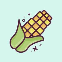 Icon Corn. suitable for Nuts symbol. MBE style. simple design editable. design template vector. simple illustration vector