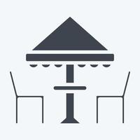 Icon Tent. suitable for City Park symbol. glyph style. simple design editable. design template vector. simple illustration vector