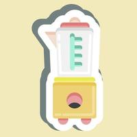 Sticker Blender. suitable for Kitchen Appliances symbol. simple design editable. design template vector. simple illustration vector