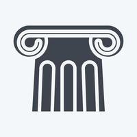 Icon Antiquity. suitable for education symbol. glyph style. simple design editable. design template vector. simple illustration vector