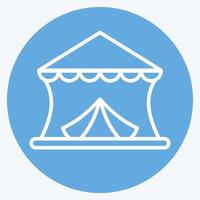 Icon Circus. suitable for education symbol. blue eyes style. simple design editable. design template vector. simple illustration vector