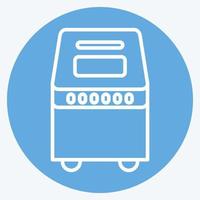 Icon Bread Maker. suitable for Kitchen Appliances symbol. blue eyes style. simple design editable. design template vector. simple illustration vector