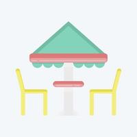 Icon Tent. suitable for City Park symbol. flat style. simple design editable. design template vector. simple illustration vector