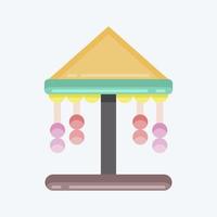 Icon Carousel. suitable for City Park symbol. flat style. simple design editable. design template vector. simple illustration vector