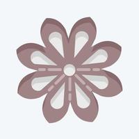 Icon Star Anise. suitable for Nuts symbol. flat style. simple design editable. design template vector. simple illustration vector