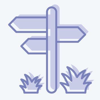 Icon Pointer. suitable for City Park symbol. two tone style. simple design editable. design template vector. simple illustration vector