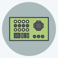 Icon Motherboard. suitable for Computer Components symbol. color mate style. simple design editable. design template vector. simple illustration vector