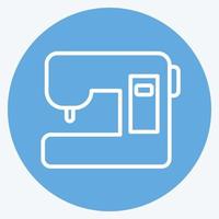 Icon Sewing Machines. suitable for education symbol. blue eyes style. simple design editable. design template vector. simple illustration vector