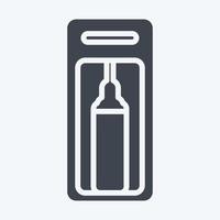 Icon Soda Machine. suitable for Kitchen Appliances symbol. glyph style. simple design editable. design template vector. simple illustration vector