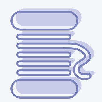 Icon Spool. suitable for education symbol. two tone style. simple design editable. design template vector. simple illustration vector