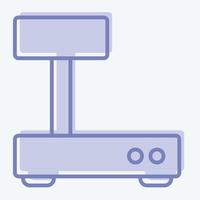 Icon Industrial Scales. suitable for education symbol. two tone style. simple design editable. design template vector. simple illustration vector