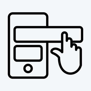 Icon Conversational Interface. suitable for education symbol. line style. simple design editable. design template vector. simple illustration vector